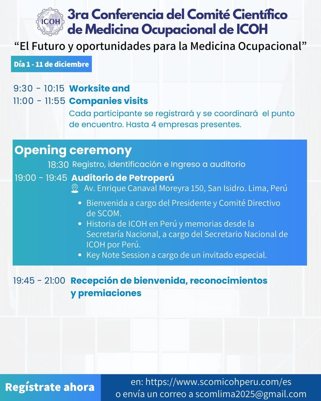 Conferencia ICOH - exposiciones