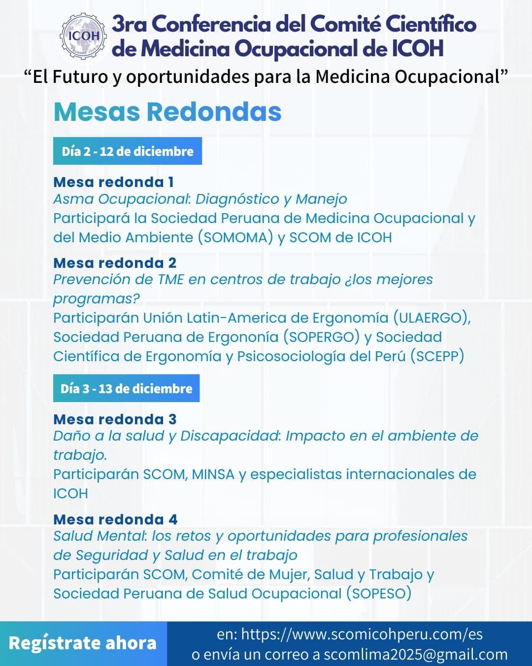 Conferencia ICOH - memorias
